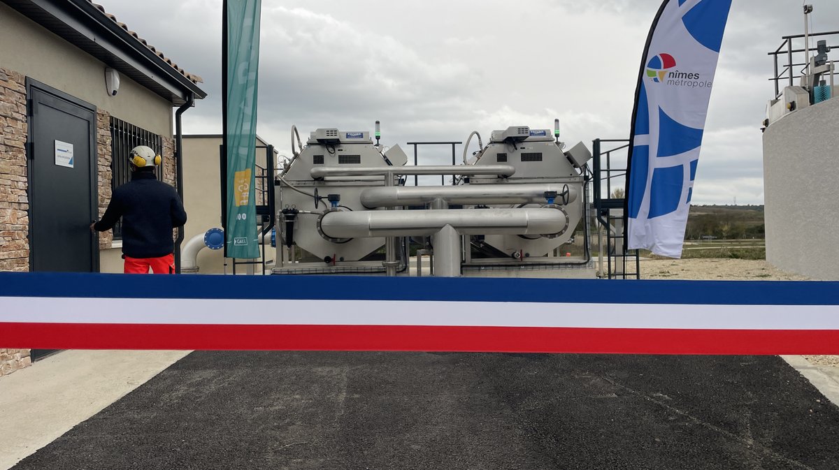 Inauguration de la station de traitement des eaux usées (STEU) de la Haute Braune à Gajan (Photo Anthony Maurin)