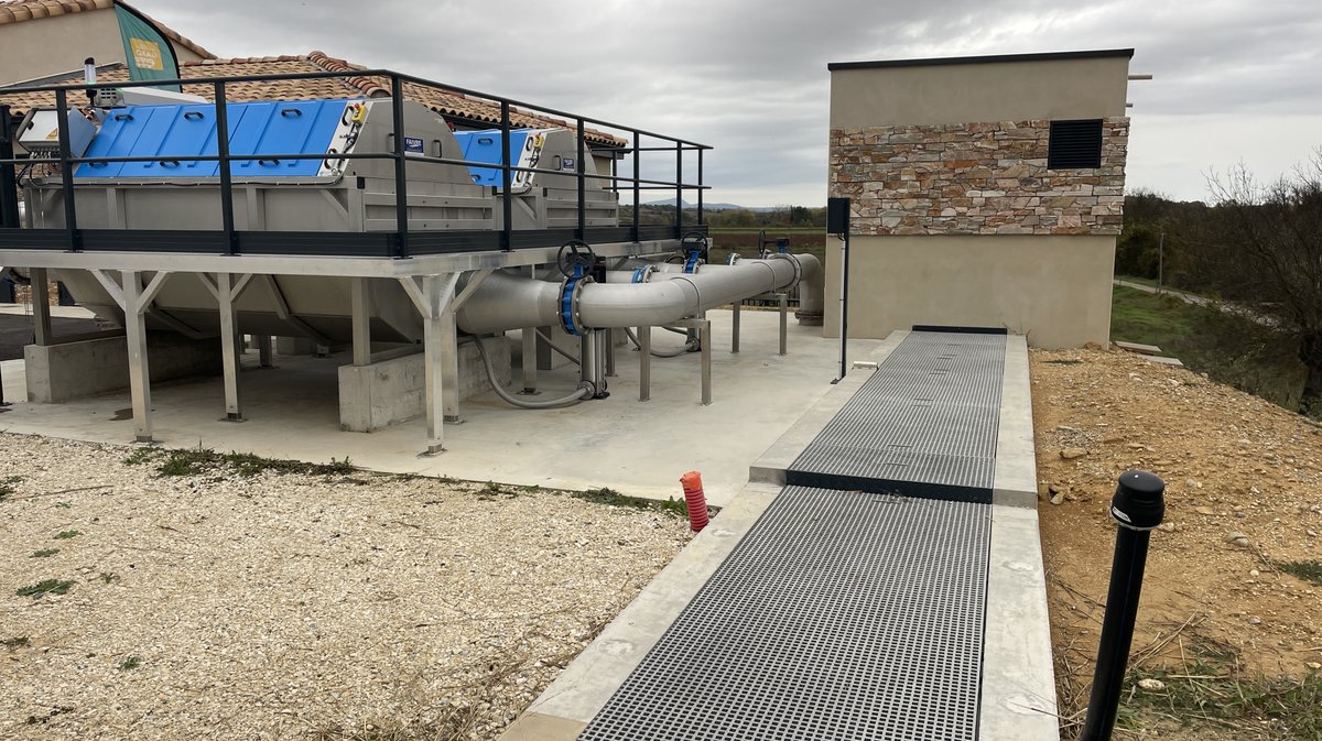 Inauguration de la station de traitement des eaux usées (STEU) de la Haute Braune à Gajan (Photo Anthony Maurin)