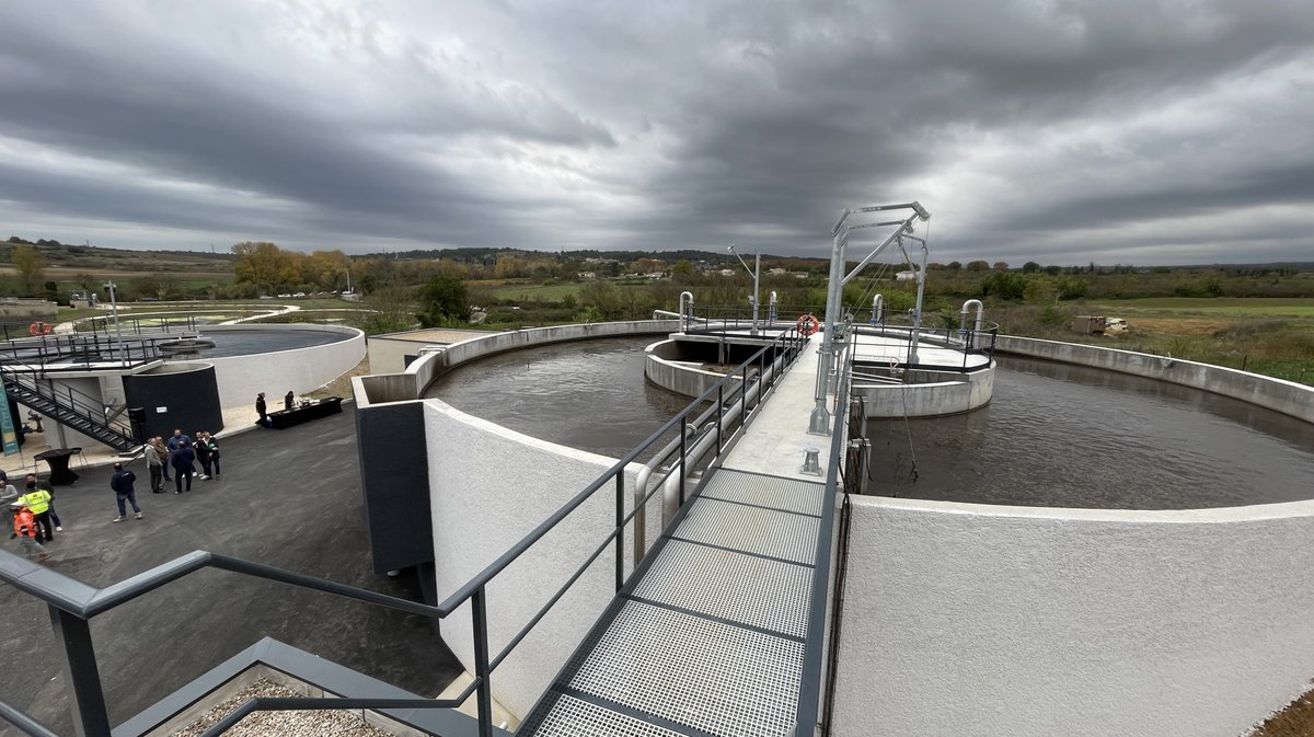 Inauguration de la station de traitement des eaux usées (STEU) de la Haute Braune à Gajan (Photo Anthony Maurin)