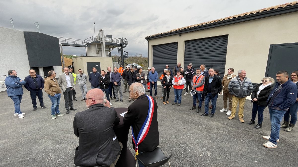 Inauguration de la station de traitement des eaux usées (STEU) de la Haute Braune à Gajan (Photo Anthony Maurin)