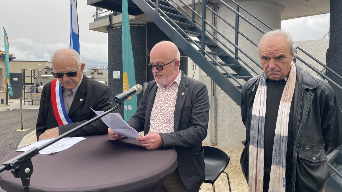 Inauguration de la station de traitement des eaux usées (STEU) de la Haute Braune à Gajan (Photo Anthony Maurin)