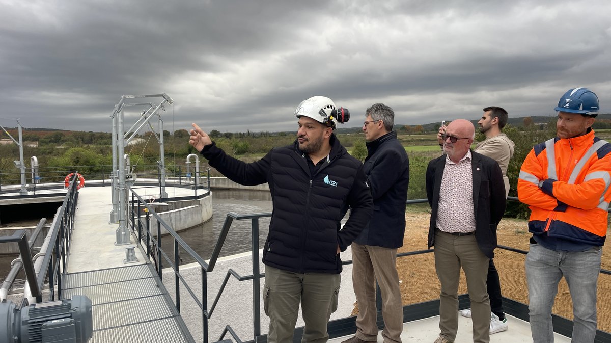 Inauguration de la station de traitement des eaux usées (STEU) de la Haute Braune à Gajan (Photo Anthony Maurin)
