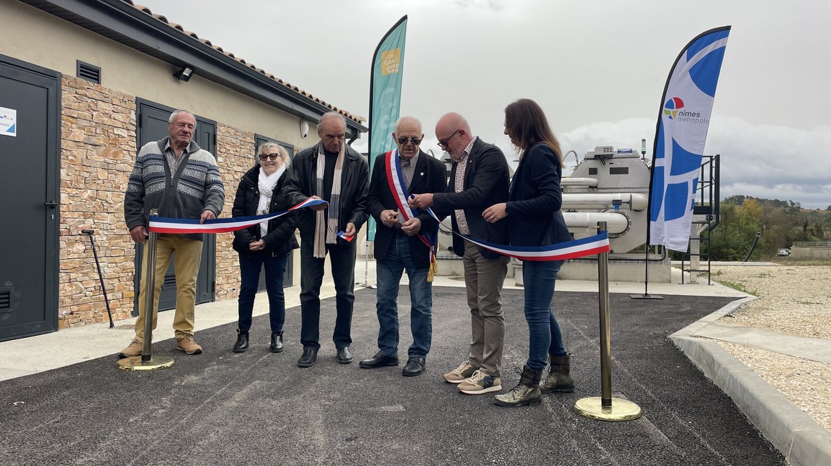 Inauguration de la station de traitement des eaux usées (STEU) de la Haute Braune à Gajan (Photo Anthony Maurin)