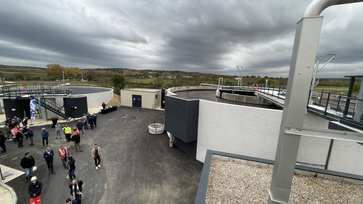 Inauguration de la station de traitement des eaux usées (STEU) de la Haute Braune à Gajan (Photo Anthony Maurin)