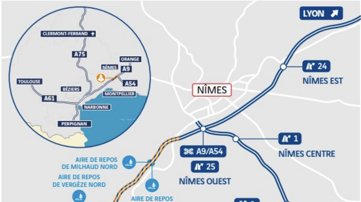 VINCI Autoroutes rénove les chaussées entre Nîmes et Gallargues