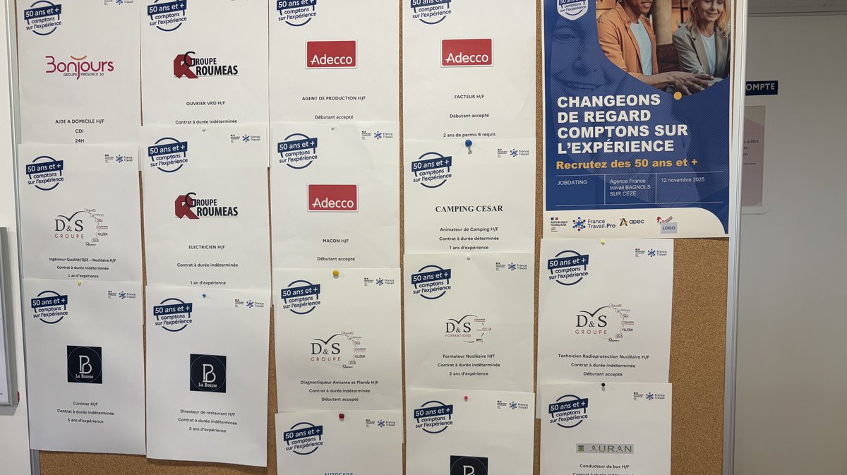 Bagnols/Cèze Job dating 50 ans et plus