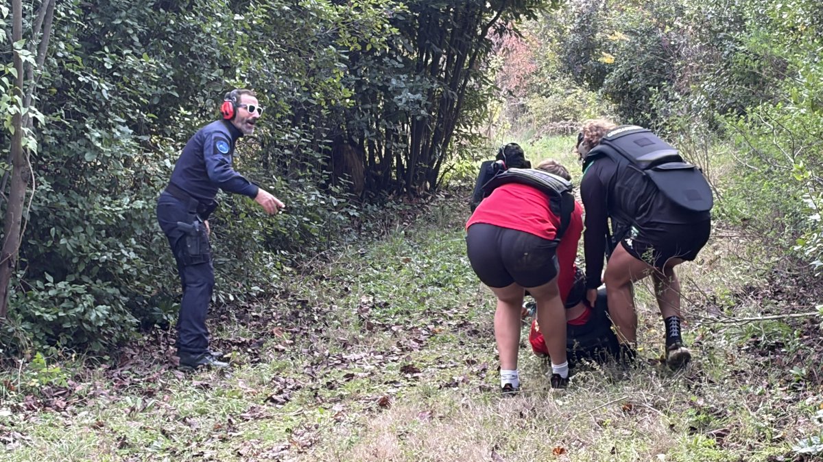 Journée d’immersion du RCN avec la gendarmerie du Gard