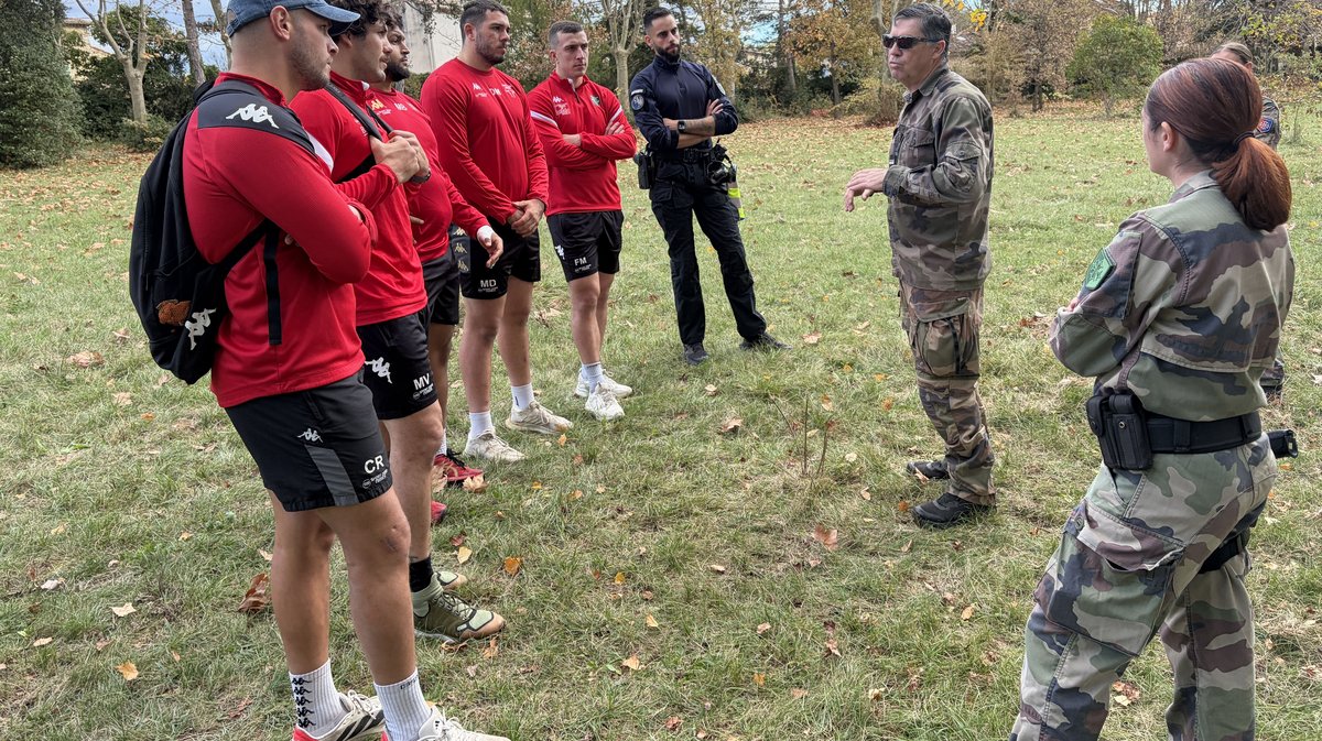 Journée d’immersion du RCN avec la gendarmerie du Gard