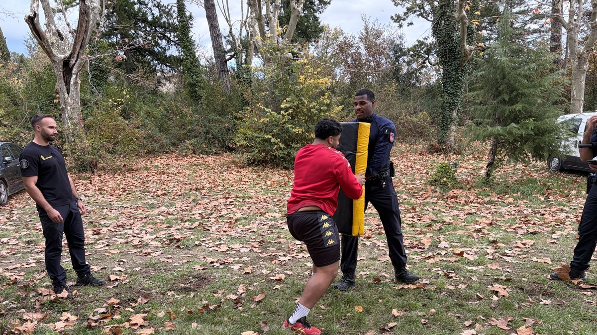 Journée d’immersion du RCN avec la gendarmerie du Gard