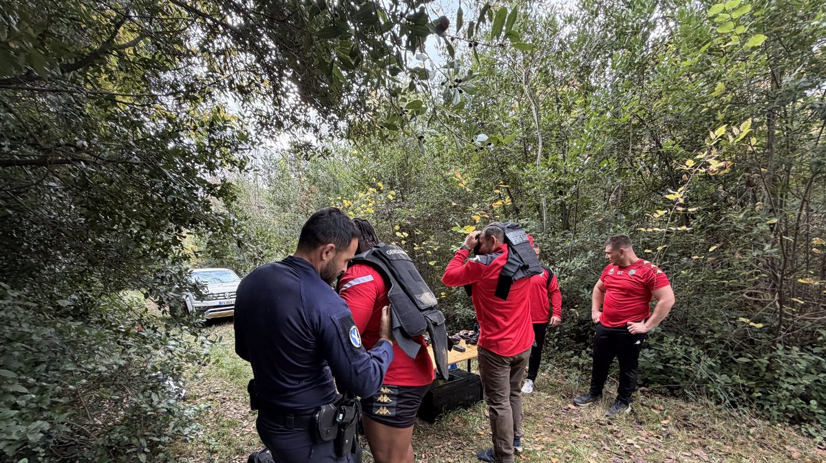 Journée d’immersion du RCN avec la gendarmerie du Gard