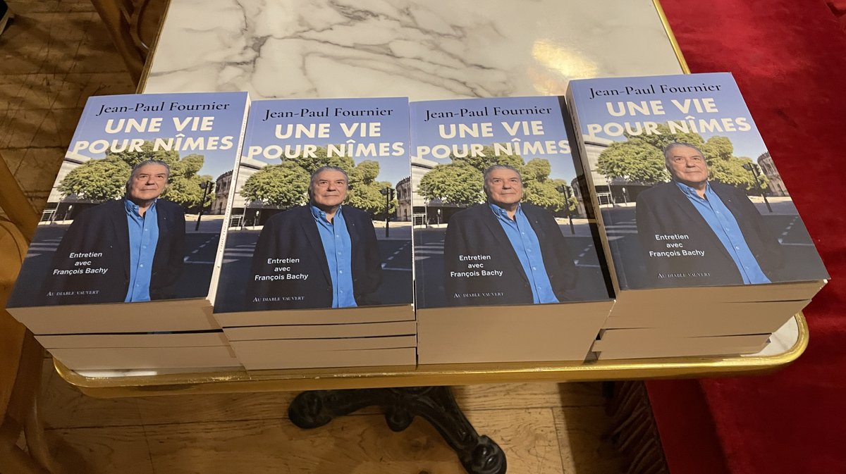 Jean-Paul Fournier et François Bachy "Une vie pour Nîmes" Au Diable Vauvert 2025 (Photo Anthony Maurin)