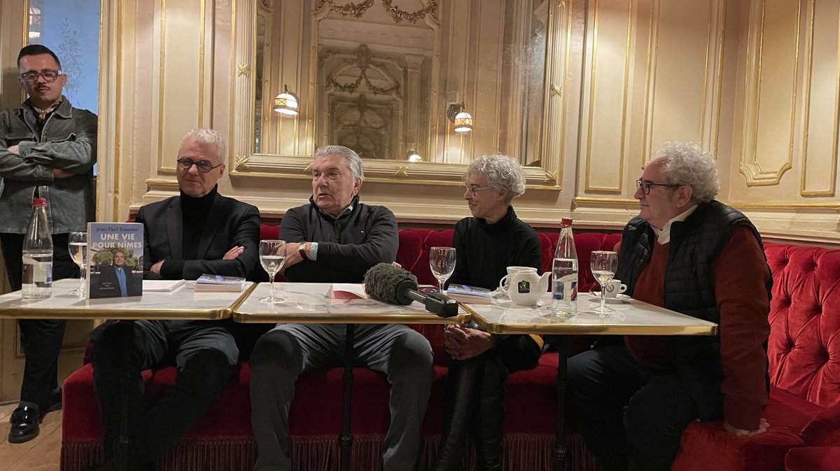 Jean-Paul Fournier et François Bachy "Une vie pour Nîmes" Au Diable Vauvert 2025 (Photo Anthony Maurin)