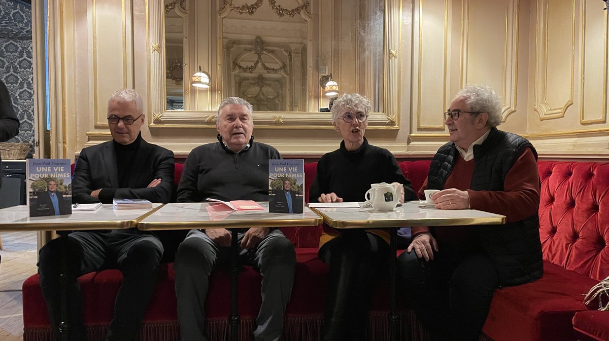 Jean-Paul Fournier et François Bachy "Une vie pour Nîmes" Au Diable Vauvert 2025 (Photo Anthony Maurin)