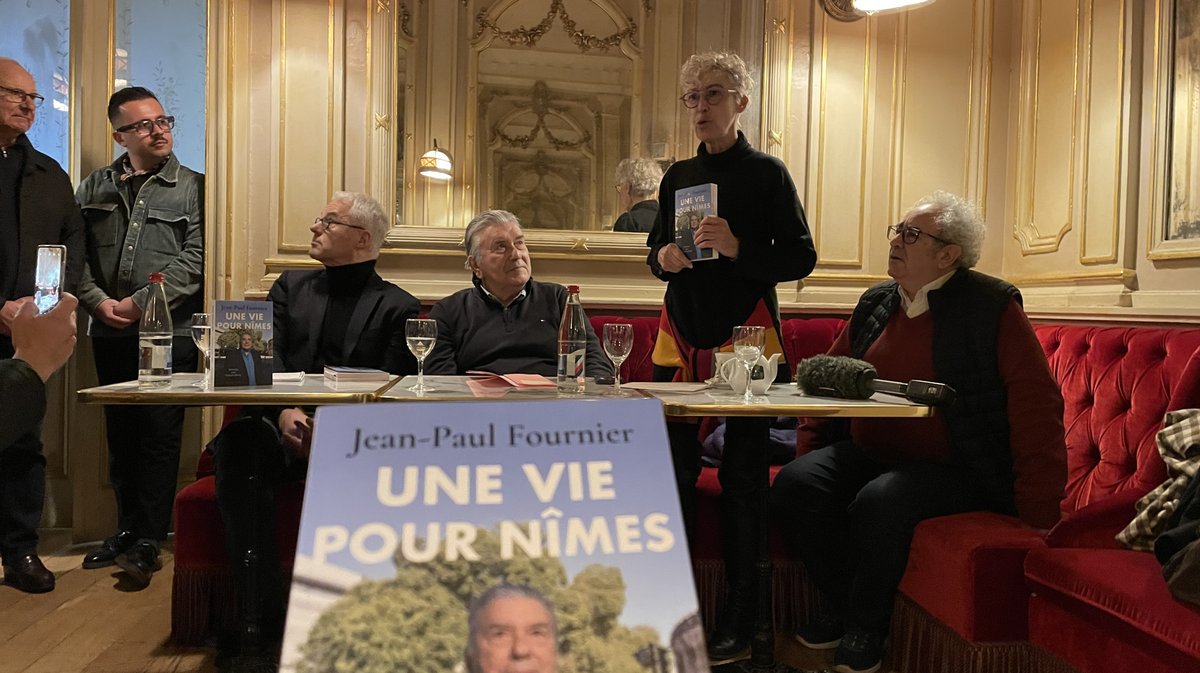 Jean-Paul Fournier et François Bachy "Une vie pour Nîmes" Au Diable Vauvert 2025 (Photo Anthony Maurin)