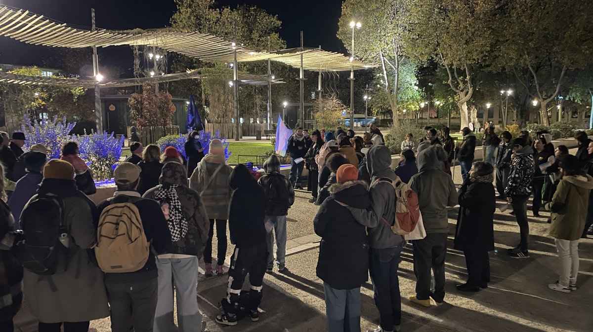 La Journée du Souvenir Trans 2025 à Nîmes par l'Organisation de Solidarité Trans de Nîmes et le Collectif Nîmois Antifasciste et Queer (Photo Anthony Maurin)