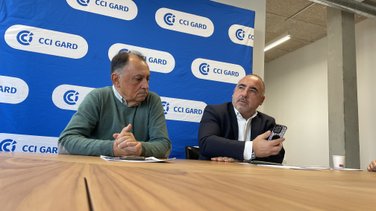 CCI Gard Riality IA Jacques-Thierry Monti et Éric Giraudier (Photo Anthony Maurin)