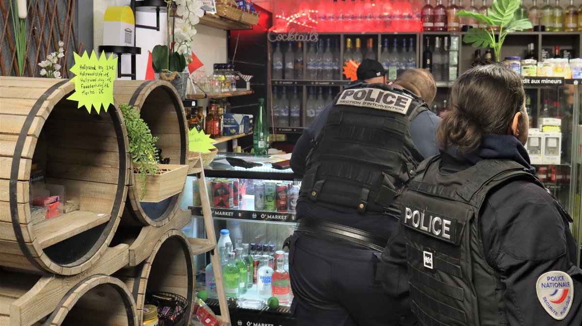 police nationale opération épiceries
