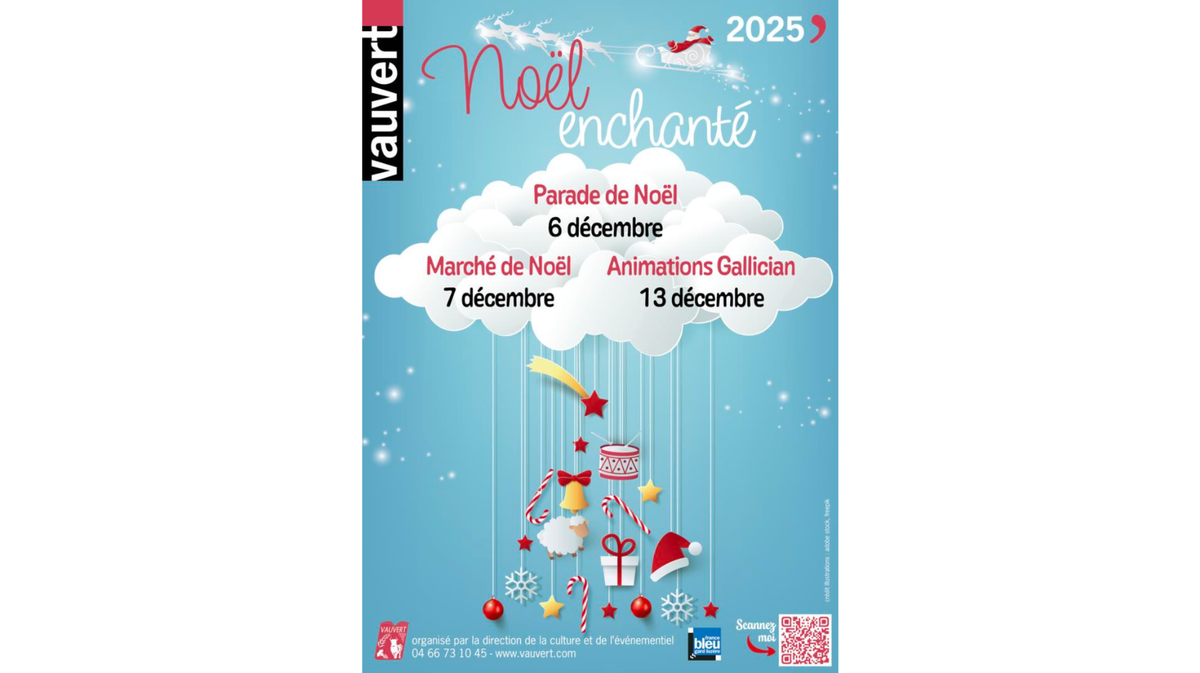 Affiche 2025 - Noël enchanté - Vauvert