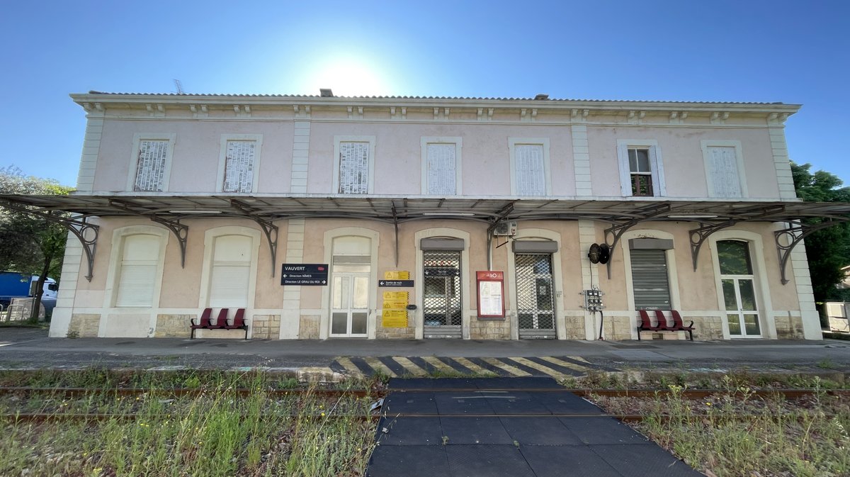 Accès gare Vauvert mai 2025 (Photo Archives Anthony Maurin)