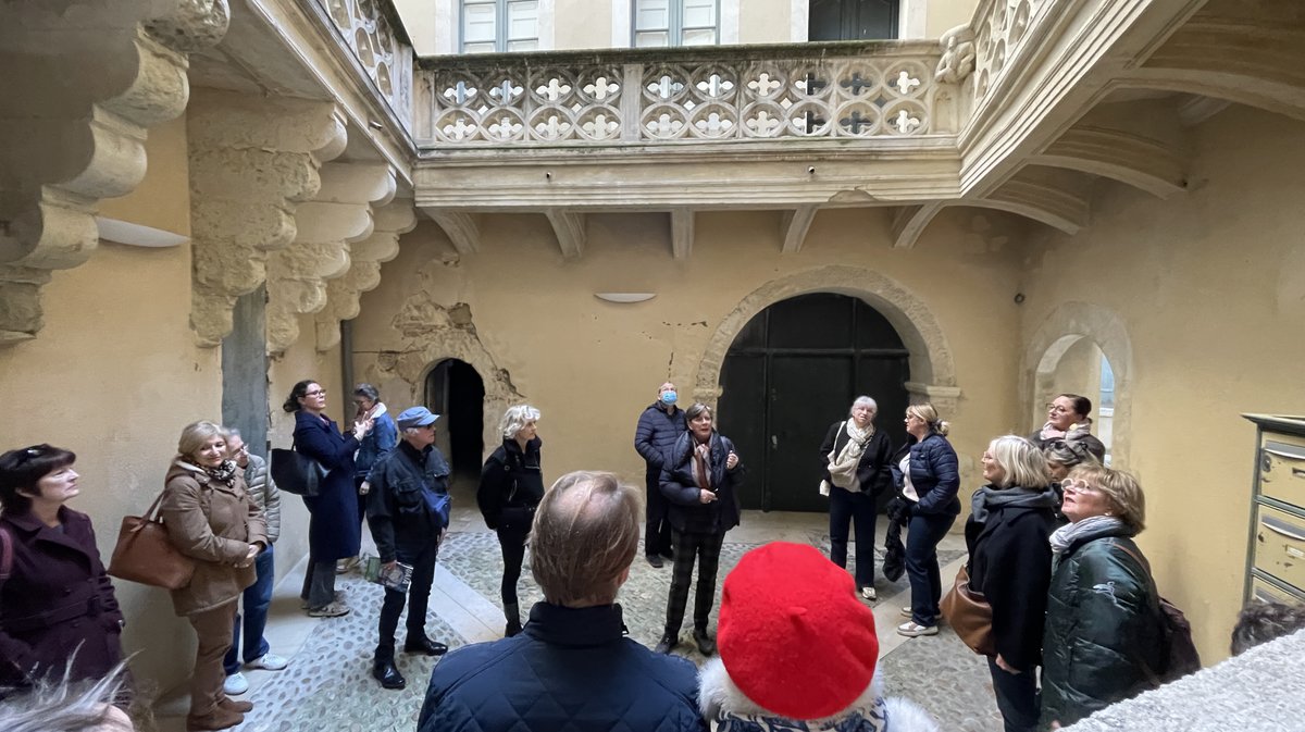 Nîmes tourisme visite guidée hôtels particuliers Sophie Wildbolz 2025 (Photo Anthony Maurin)