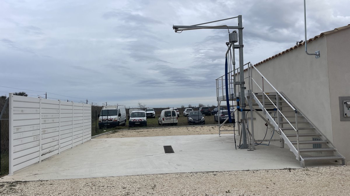 Aire station de lavage agricole Aubord 2025 (Photo Anthony Maurin)