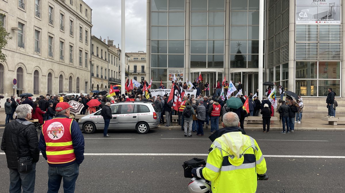 Manifestation CGT FSU Solidaires justice sociale décembre 2025 (Photo Anthony Maurin)