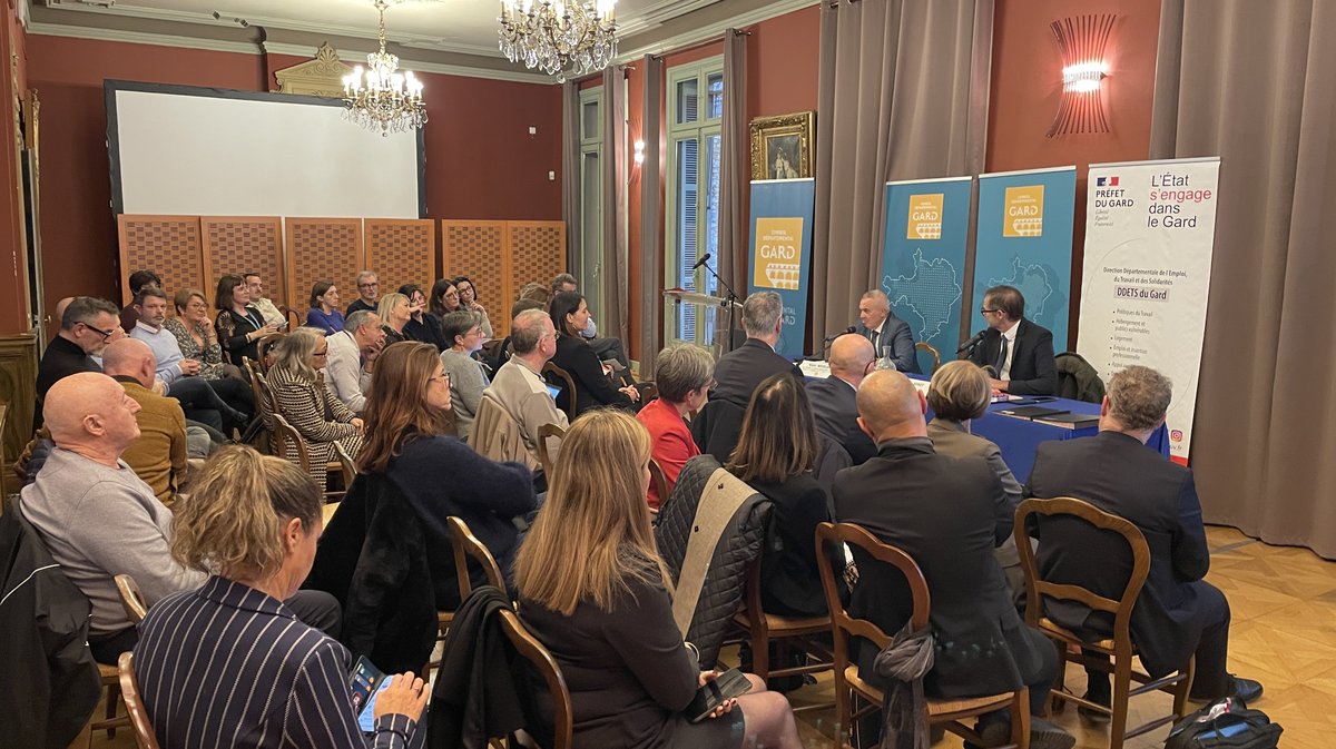 Signature État Département Convention insertion emploi et Contrat local de solidarité Rémi Nicolas Jérôme Bonet décembre 2025 (Photo Anthony Maurin)