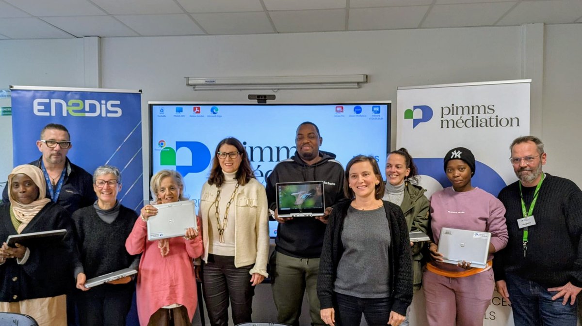 Enedis soutient l’inclusion numérique avec Pimms Médiation