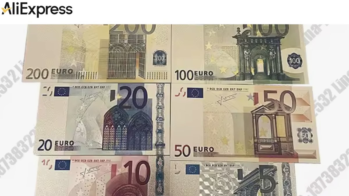 Faux billets, Ali express, fausse monnaie