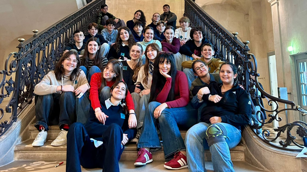 Elèves en voyage à Paris - Institut Emmanuel d'Alzon