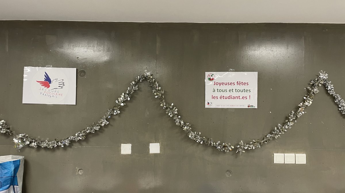 Le Secours populaire est à Nîmes université pour une distribution de colis festifs (Photo Anthony Maurin 2025)