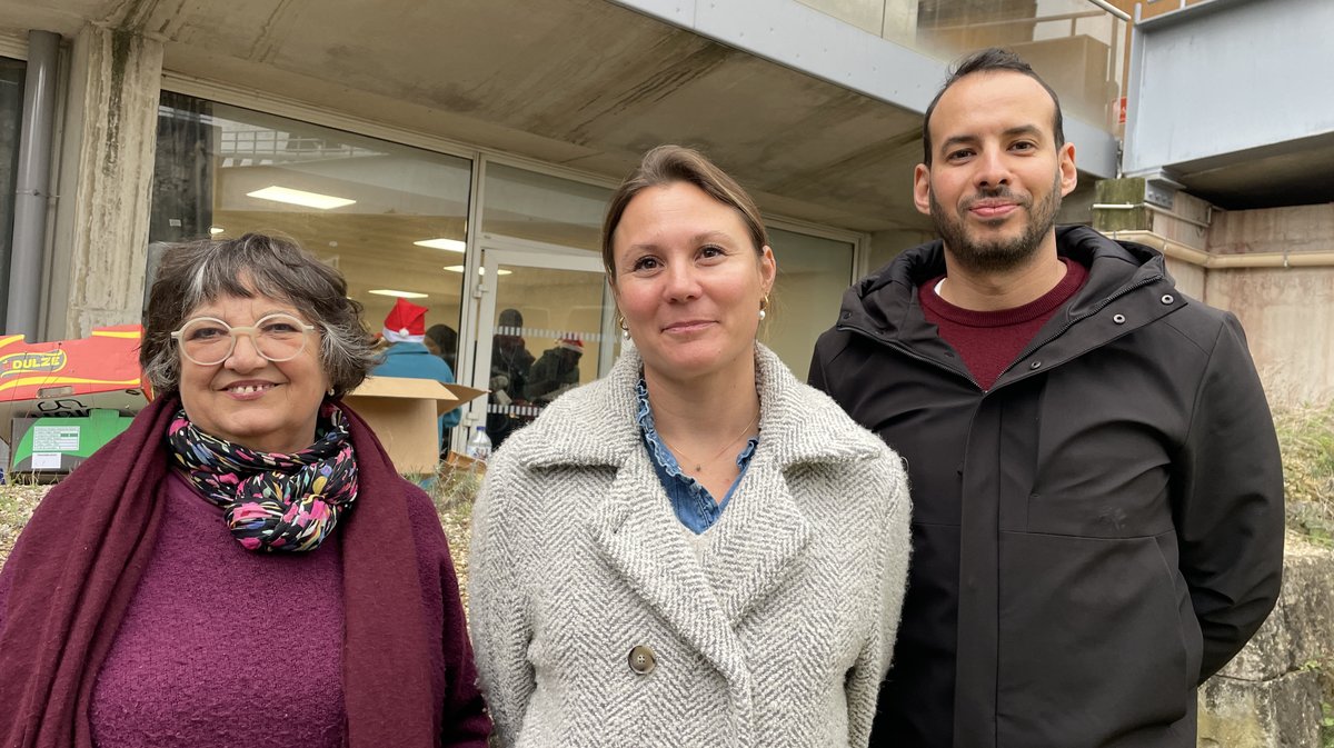 Le Secours populaire est à Nîmes université pour une distribution de colis festifs (Photo Anthony Maurin 2025)