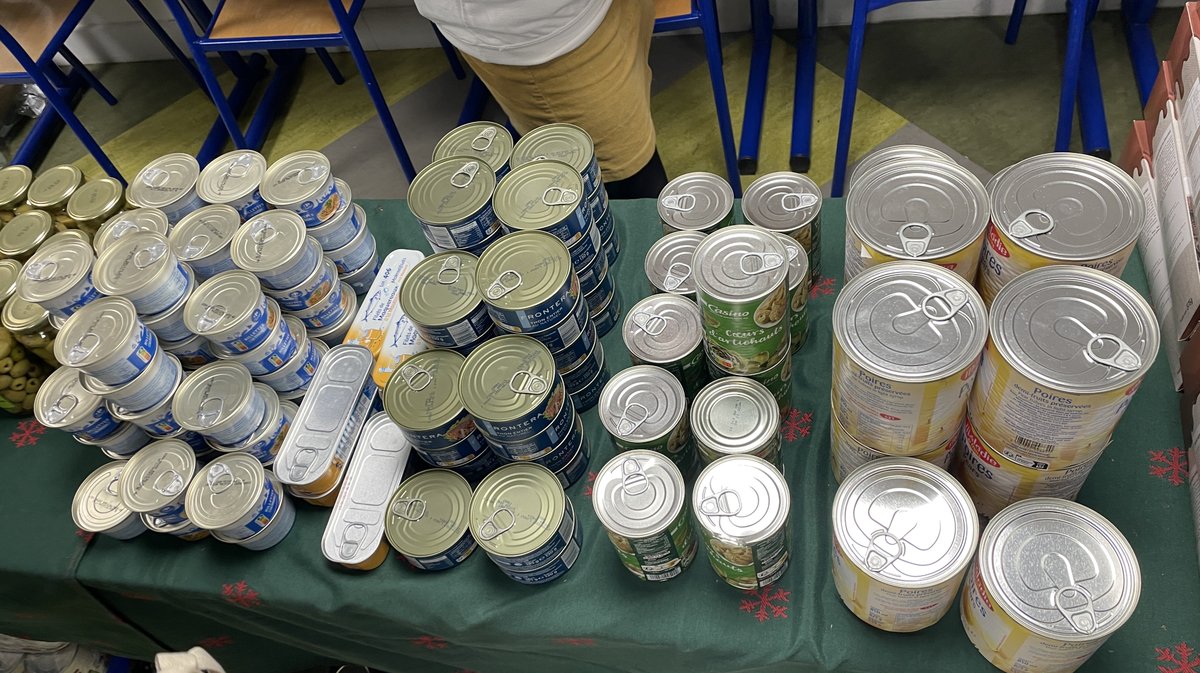 Le Secours populaire est à Nîmes université pour une distribution de colis festifs (Photo Anthony Maurin 2025)