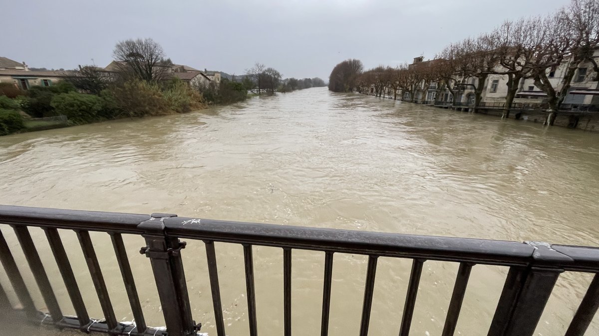Sommières crue du Vidourle décembre 2025 (Photo Anthony Maurin)
