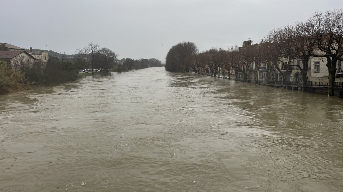 Sommières crue du Vidourle décembre 2025 (Photo Anthony Maurin)