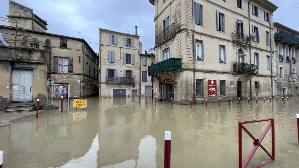 Sommières crue du Vidourle décembre 2025 (Photo Anthony Maurin)