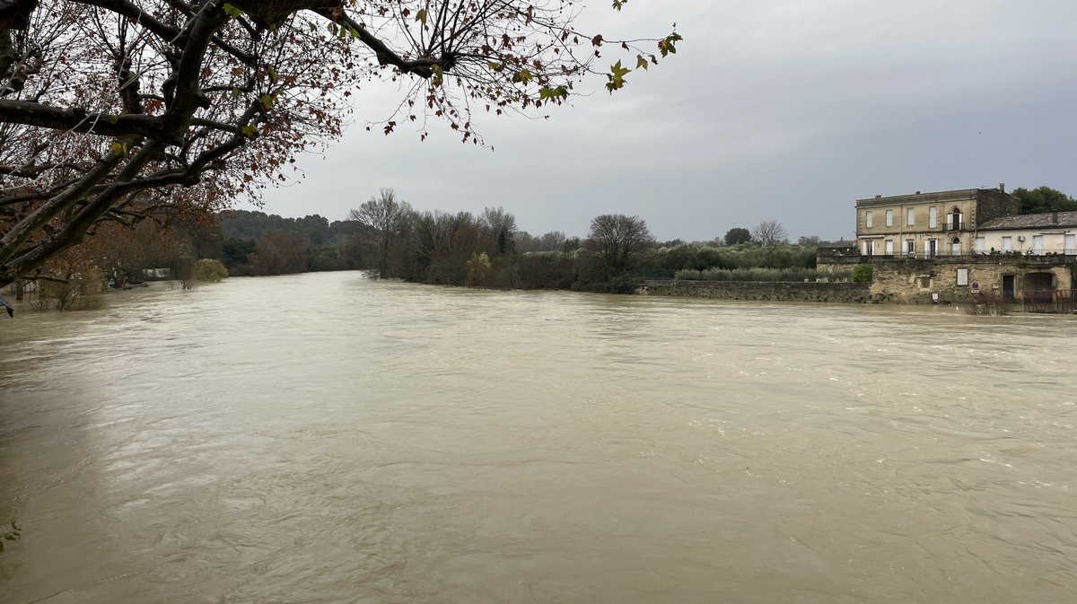 Sommières crue du Vidourle décembre 2025 (Photo Anthony Maurin)
