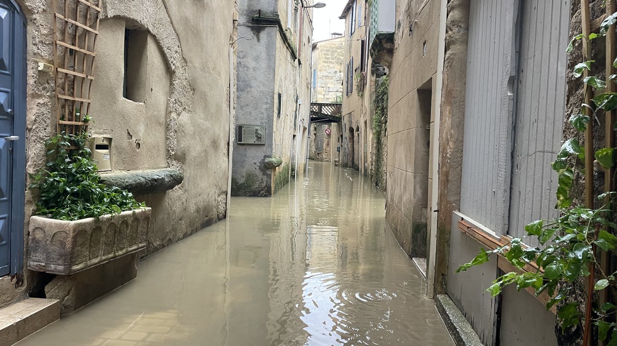 Sommières crue du Vidourle décembre 2025 (Photo Anthony Maurin)