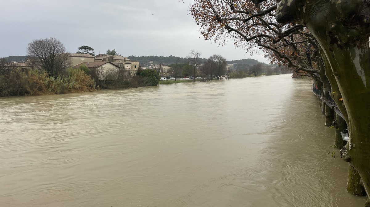 Sommières crue du Vidourle décembre 2025 (Photo Anthony Maurin)