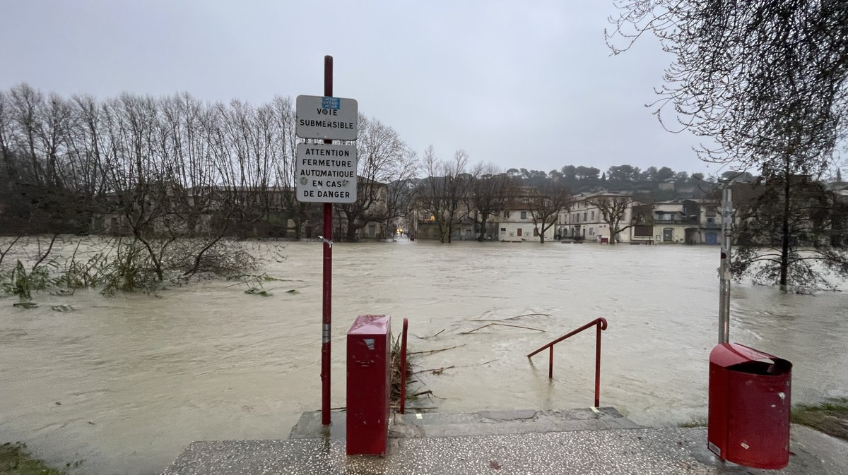 Sommières crue du Vidourle décembre 2025 (Photo Anthony Maurin)