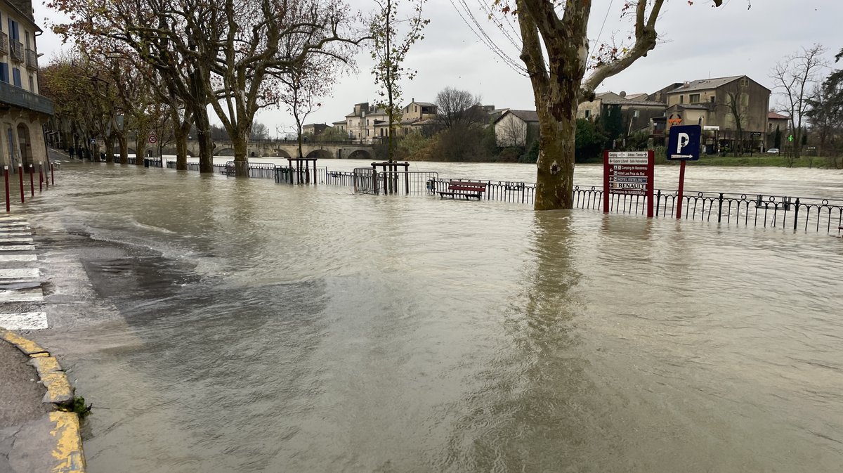 Sommières crue du Vidourle décembre 2025 (Photo Anthony Maurin)