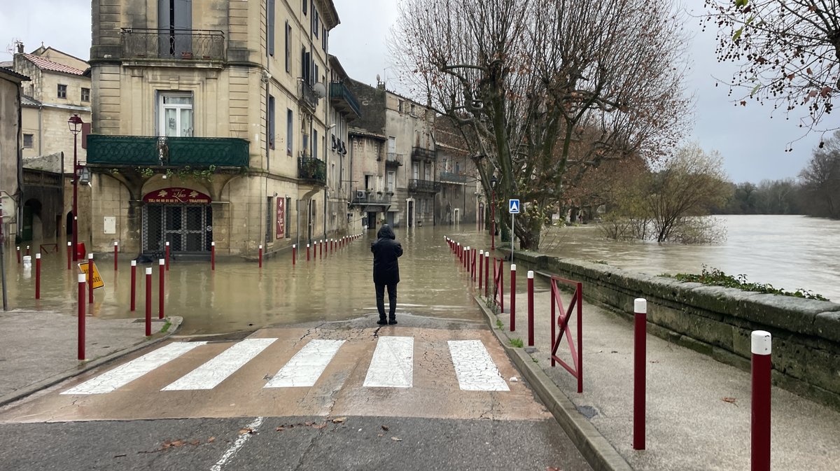 Sommières crue du Vidourle décembre 2025 (Photo Anthony Maurin)