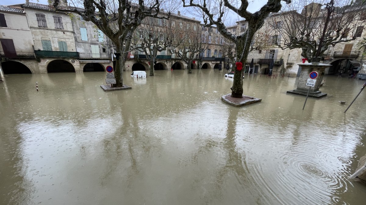 Sommières crue du Vidourle décembre 2025 (Photo Anthony Maurin)