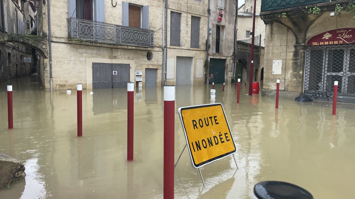 Sommières crue du Vidourle décembre 2025 (Photo Anthony Maurin)