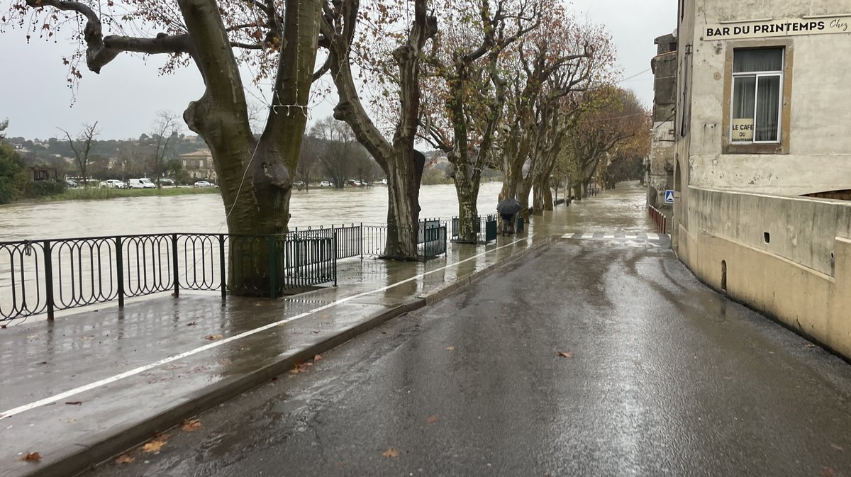 Sommières crue du Vidourle décembre 2025 (Photo Anthony Maurin)