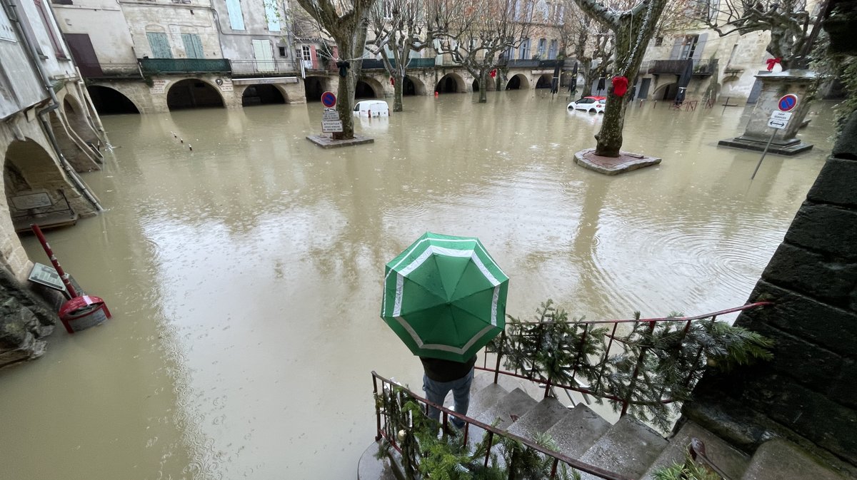 Sommières crue du Vidourle décembre 2025 (Photo Anthony Maurin)