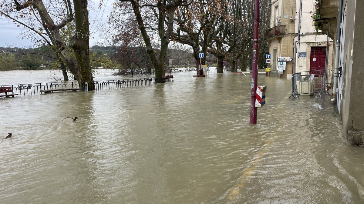 Sommières crue du Vidourle décembre 2025 (Photo Anthony Maurin)