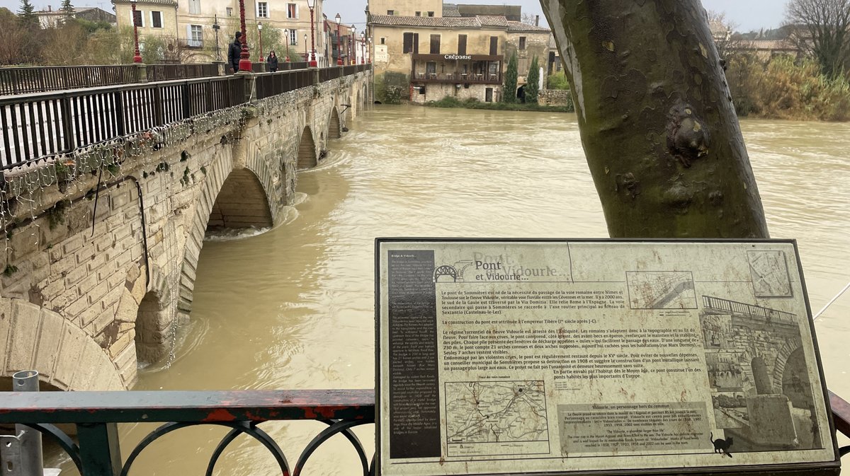 Sommières crue du Vidourle décembre 2025 (Photo Anthony Maurin)