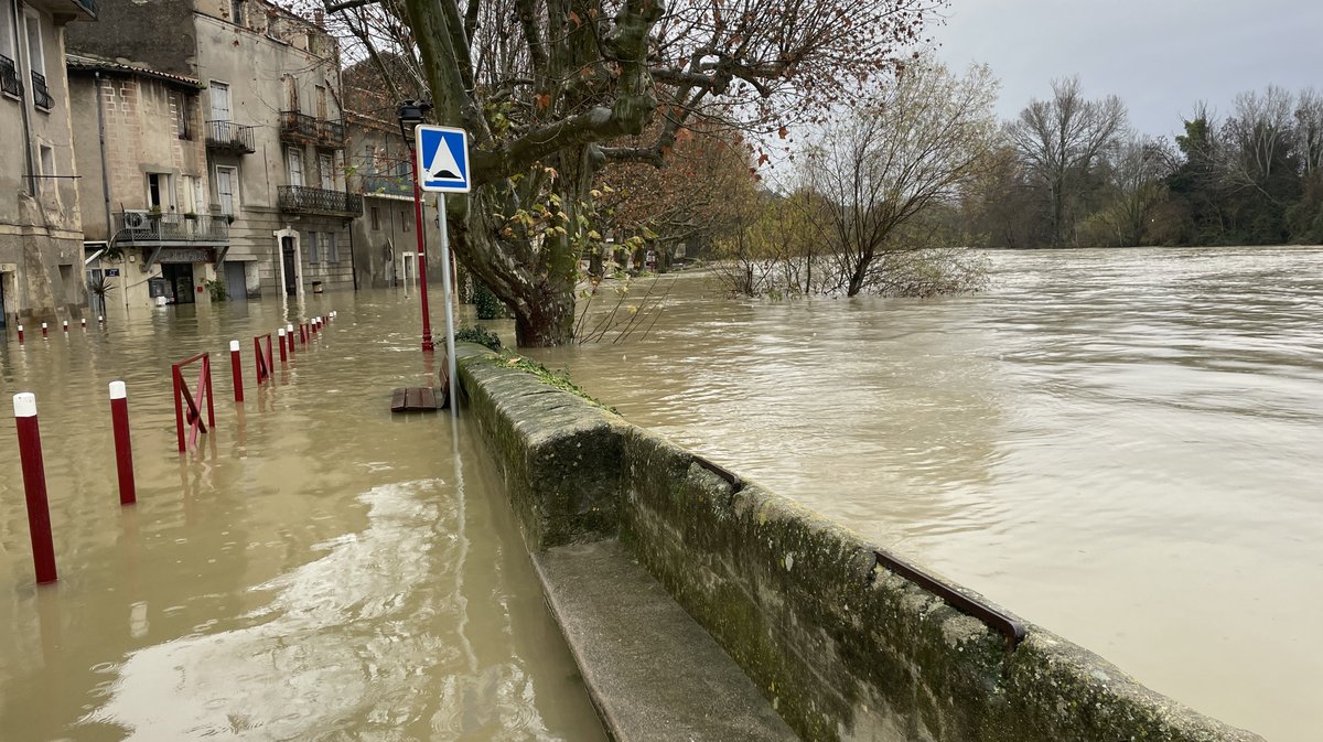 Sommières crue du Vidourle décembre 2025 (Photo Anthony Maurin)