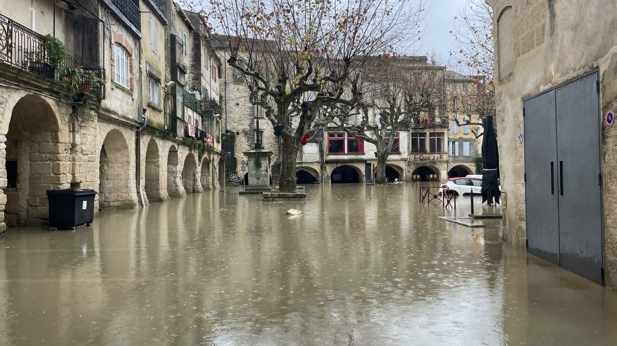 Sommières crue du Vidourle décembre 2025 (Photo Anthony Maurin)